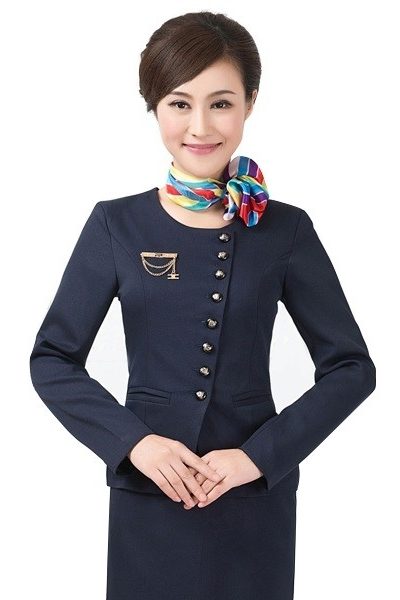 Đồng phục nhà hàng khách sạn – Đồng phục lễ tân vest đen, váy đen 07