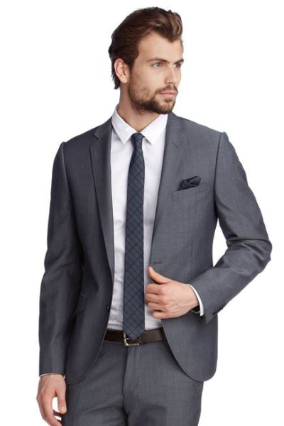 Đồng phục công sở – Áo vest nam màu xám 16