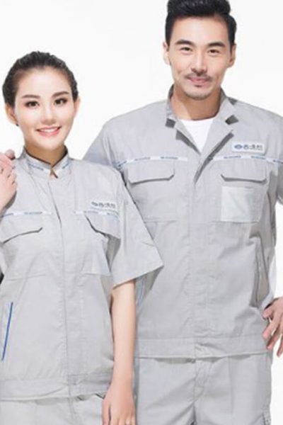 Đồng phục bảo hộ lao động – Quần áo bảo hộ lao động màu xám tay ngắn 22