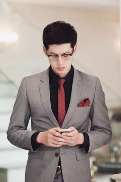 Đồng phục công sở – Áo vest nam màu xám 21