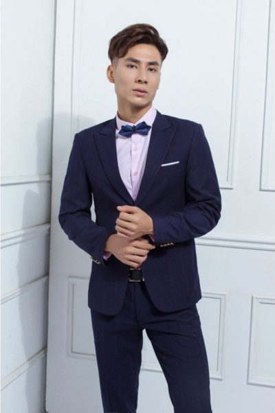 Đồng phục công sở – Áo vest nam màu xanh đen 17