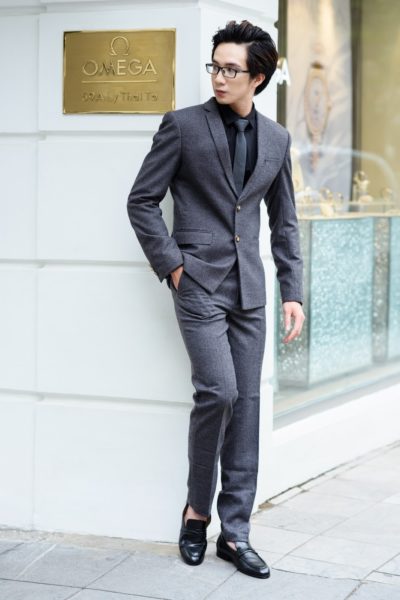 Đồng phục công sở – Áo vest nam màu xám 23