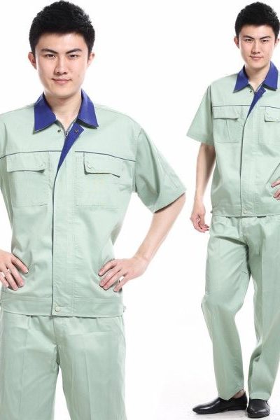 Đồng phục bảo hộ lao động – Quần áo bảo hộ lao động màu xám tay ngắn 28