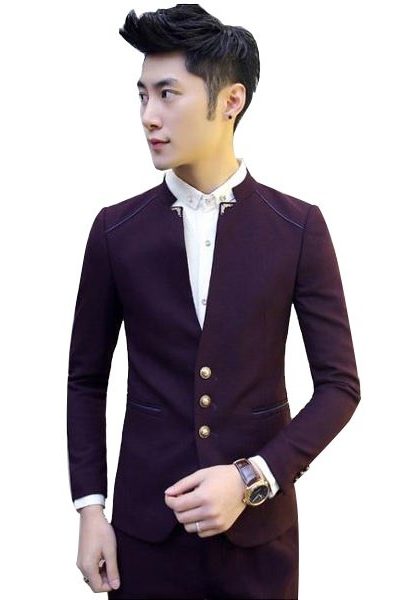 Đồng phục nhà hàng khách sạn – Đồng phục quản lý áo vest quần tây tím 24