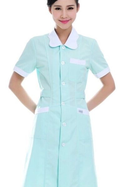Đòng phục bệnh viện – Đồng phục y tá màu xanh cổ trắng 35