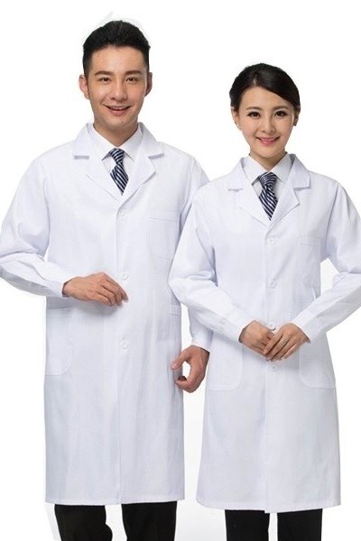Đồng phục bênh viện – Đồng phục áo blouse màu trắng tay dài 24