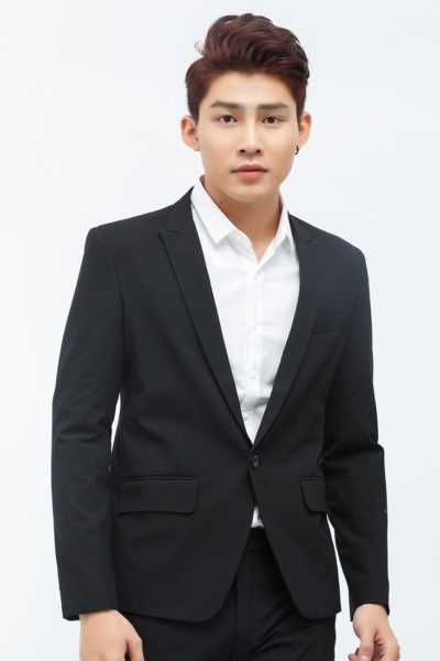 Đồng Phục Công Sở-Áo Vest Nam Màu Đen 104