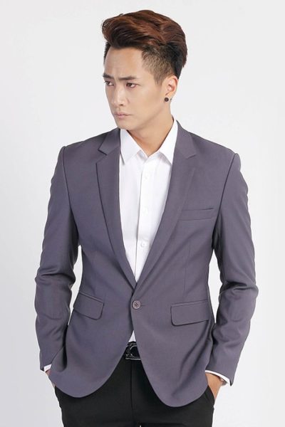 Đồng Phục Công Sở-Áo Vest Nam Màu Tím 66