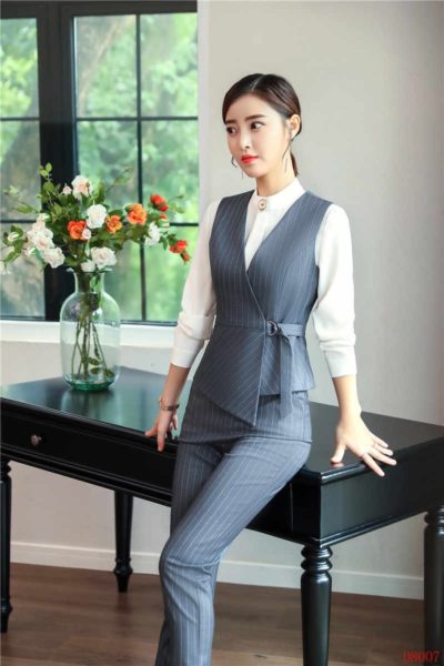 Đồng Phục Công Sở-Áo Gile Nữ Màu Xám 102