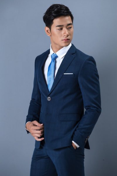 Đồng Phục Công Sở-Áo Vest Nam Màu Xanh 63