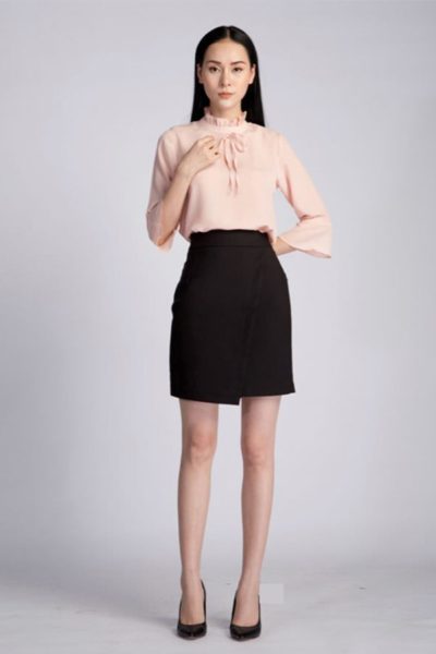 Đồng Phục Công Sở- Chân váy nữ màu đen 86