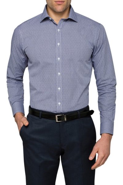 Đồng Phục Công Sở-Áo Sơ Mi Nam Màu Xanh 67