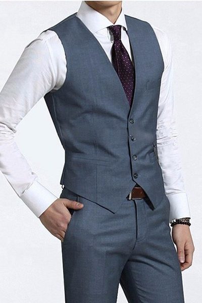Đồng Phục Công Sở-Áo Gile Nam Màu Xám 61