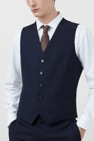Đồng Phục Công Sở-Áo Gile nam Màu Xanh 48