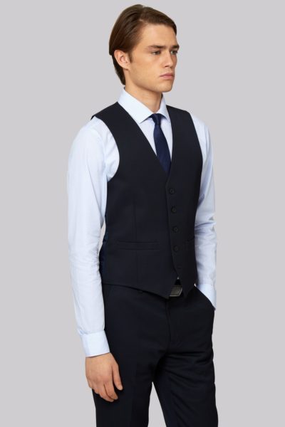 Đồng Phục Công Sở-Áo Gile Nam Màu Xanh Dương 106