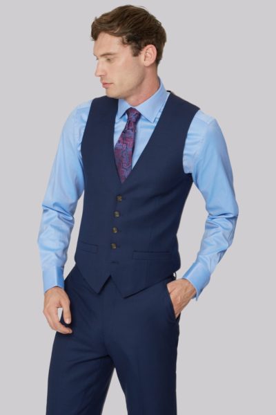 Đồng Phục Công Sở-Áo Gile Nam Màu Xanh Dương 109