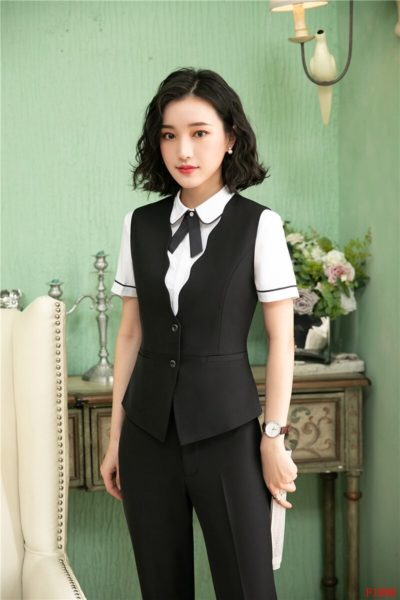 Đồng Phục Công Sở-Áo Gile Nữ Màu Đen 77