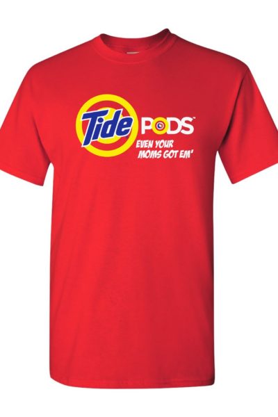 Đồng phục áo thun – Áo thun cổ tròn Tide màu đỏ 47
