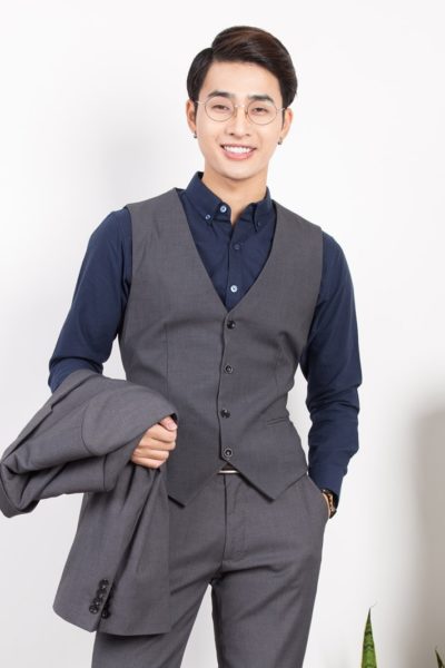 Đồng Phục Công Sở-Áo Gile Nam Màu Xám 37