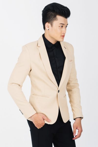 Đồng Phục Công Sở-Áo Vest Nam Màu Hồng Nhạt 105