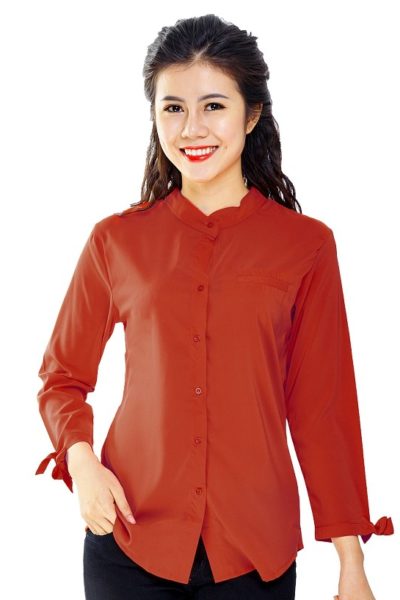 Đồng Phục Công Sở-Áo Sơ Mi Nữ Màu Cam 63