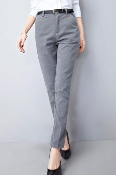 Đồng Phục Công Sở-Quần Âu Nữ Màu Xám 97