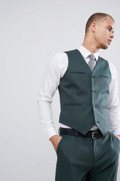 Đồng Phục Công Sở-Áo Gile Nam Màu Xanh 93