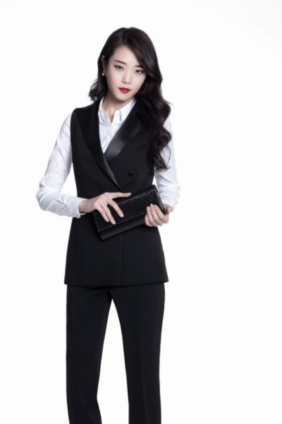 Đồng Phục Công Sở-Áo Gile Nữ Màu Đen 62