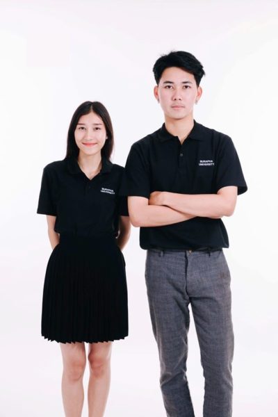 Đồng phục học sinh sinh viên – Đồng phục sinh viên áo thun cổ trụ màu đen 27